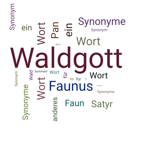 Ein anderes Wort für Waldgott - Synonym Waldgott