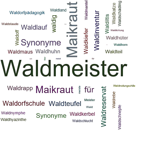Ein anderes Wort für Waldmeister - Synonym Waldmeister