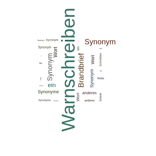 Ein anderes Wort für Warnschreiben - Synonym Warnschreiben