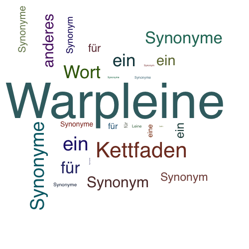 Ein anderes Wort für Warpleine - Synonym Warpleine