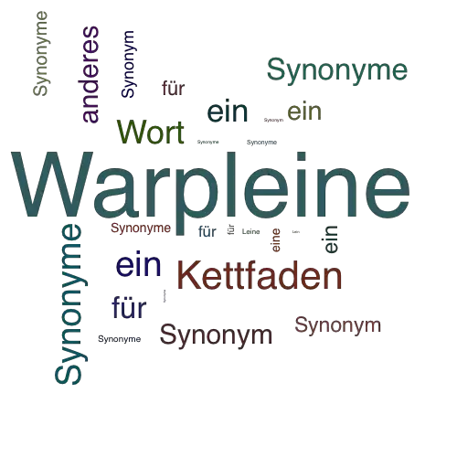 Ein anderes Wort für Warpleine - Synonym Warpleine