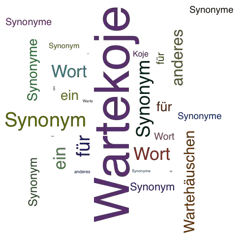 Ein anderes Wort für Wartekoje - Synonym Wartekoje