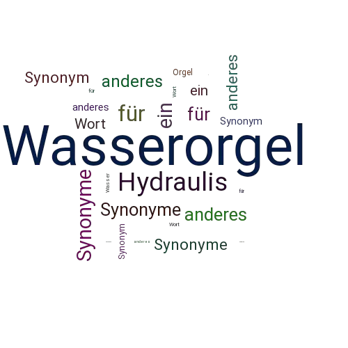 Ein anderes Wort für Wasserorgel - Synonym Wasserorgel