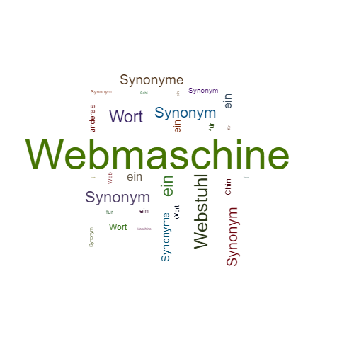 Ein anderes Wort für Webmaschine - Synonym Webmaschine