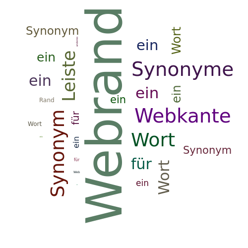 Ein anderes Wort für Webrand - Synonym Webrand