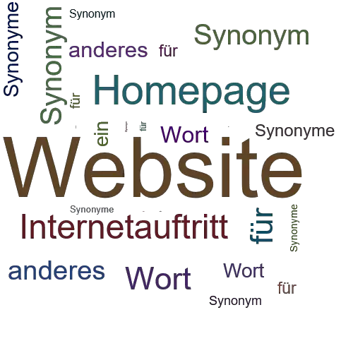 Ein anderes Wort für Website - Synonym Website