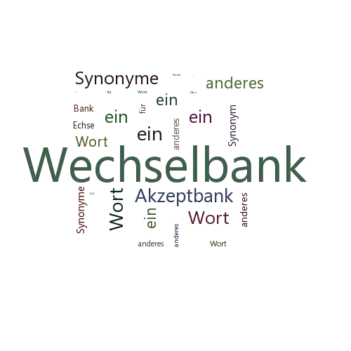 Ein anderes Wort für Wechselbank - Synonym Wechselbank