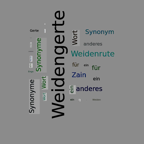Ein anderes Wort für Weidengerte - Synonym Weidengerte