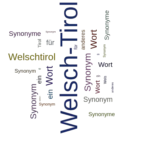 Ein anderes Wort für Welsch-Tirol - Synonym Welsch-Tirol