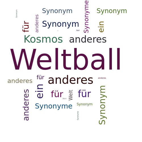 Ein anderes Wort für Weltball - Synonym Weltball