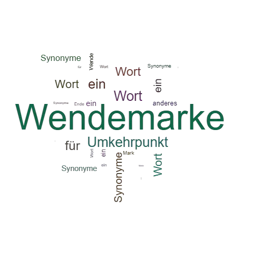 Ein anderes Wort für Wendemarke - Synonym Wendemarke