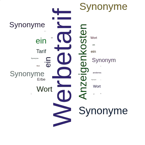 Ein anderes Wort für Werbetarif - Synonym Werbetarif