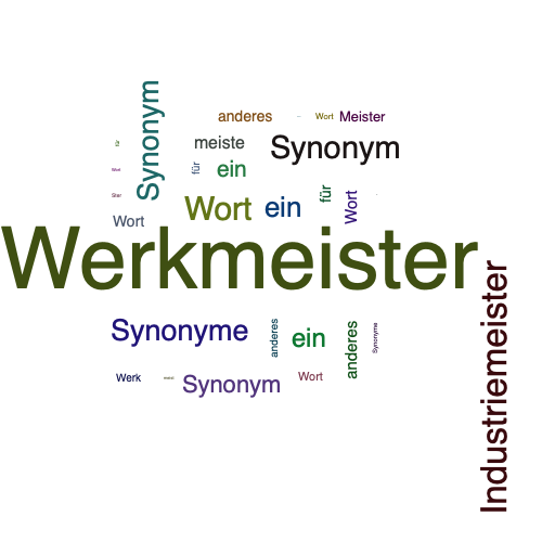 Ein anderes Wort für Werkmeister - Synonym Werkmeister