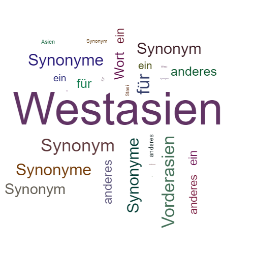 Ein anderes Wort für Westasien - Synonym Westasien