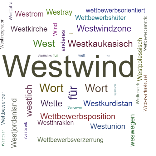 Ein anderes Wort für Westwind - Synonym Westwind