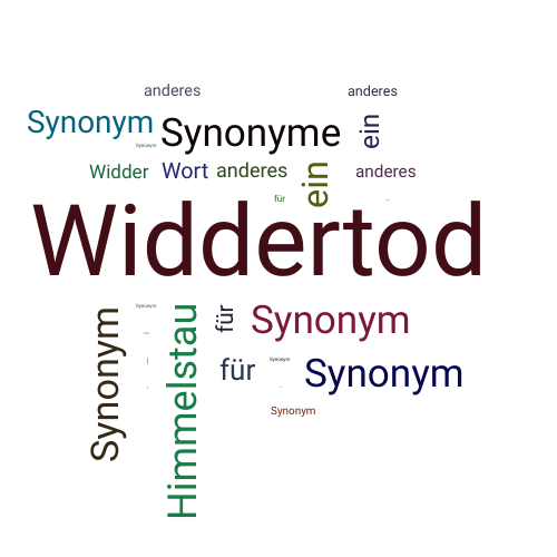 Ein anderes Wort für Widdertod - Synonym Widdertod