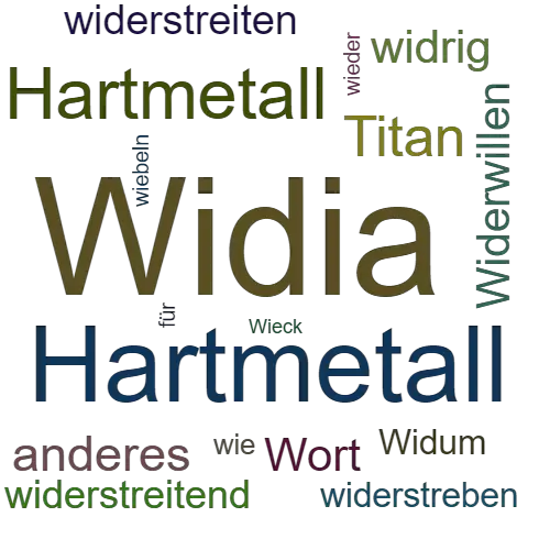 Ein anderes Wort für Widia - Synonym Widia
