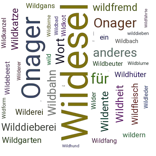Ein anderes Wort für Wildesel - Synonym Wildesel