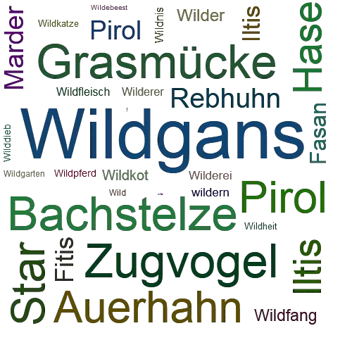 Ein anderes Wort für Wildgans - Synonym Wildgans