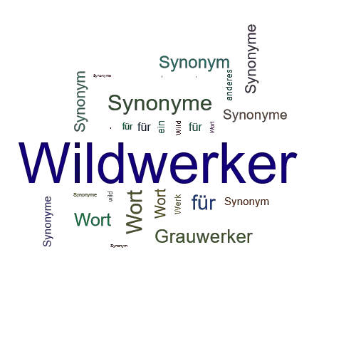 Ein anderes Wort für Wildwerker - Synonym Wildwerker