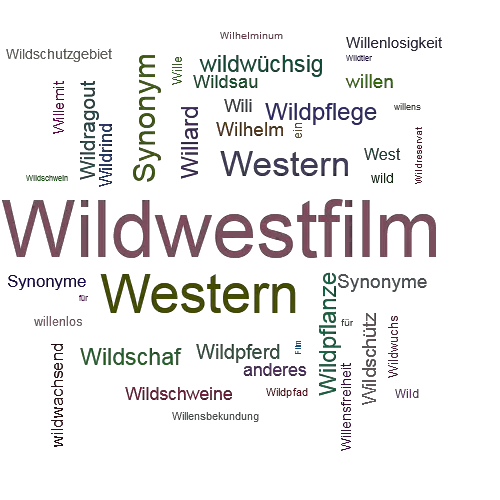 Ein anderes Wort für Wildwestfilm - Synonym Wildwestfilm