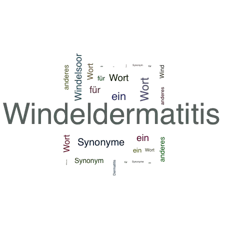 Ein anderes Wort für Windeldermatitis - Synonym Windeldermatitis