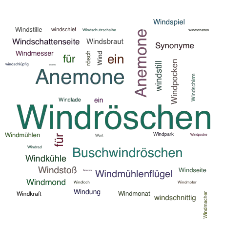 Ein anderes Wort für Windröschen - Synonym Windröschen