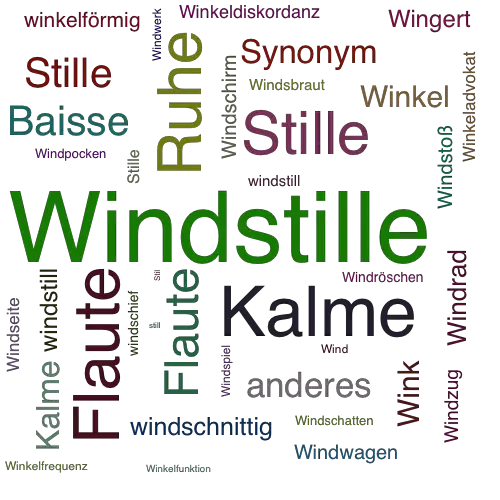 Ein anderes Wort für Windstille - Synonym Windstille