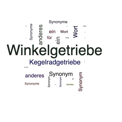 Ein anderes Wort für Winkelgetriebe - Synonym Winkelgetriebe