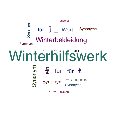 Ein anderes Wort für Winterhilfswerk - Synonym Winterhilfswerk
