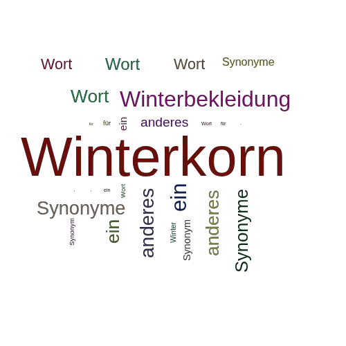 Ein anderes Wort für Winterkorn - Synonym Winterkorn