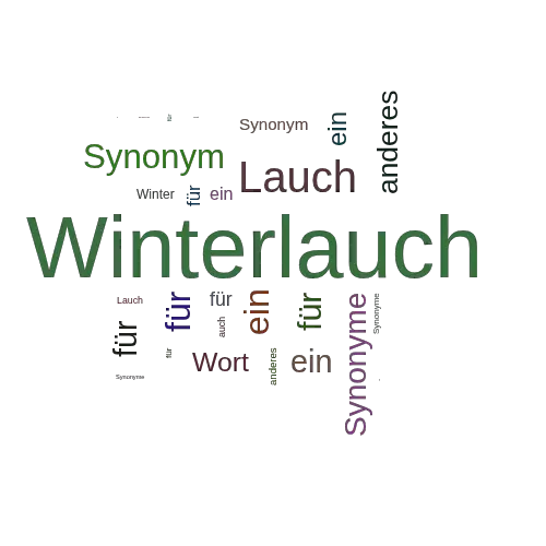 Ein anderes Wort für Winterlauch - Synonym Winterlauch