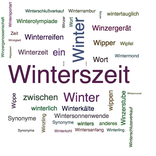 Ein anderes Wort für Winterszeit - Synonym Winterszeit