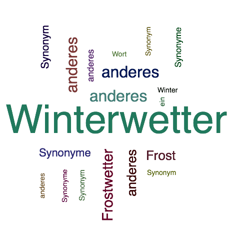Ein anderes Wort für Winterwetter - Synonym Winterwetter