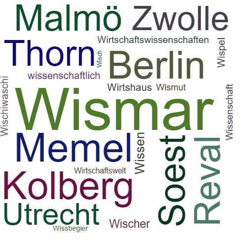 Ein anderes Wort für Wismar - Synonym Wismar
