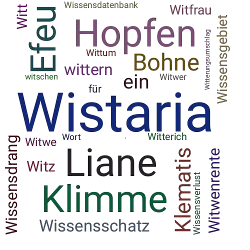 Ein anderes Wort für Wistaria - Synonym Wistaria