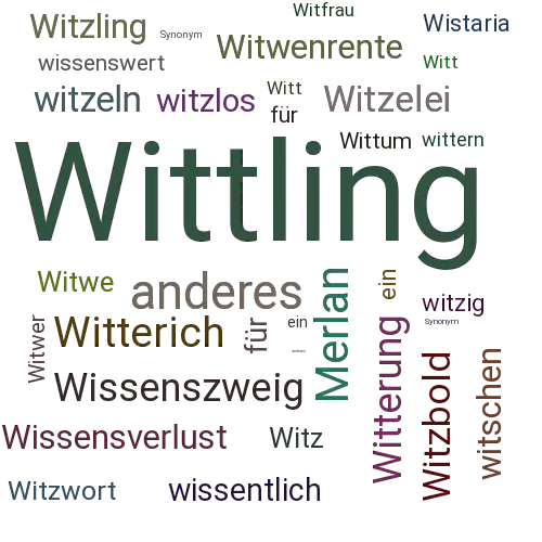 Ein anderes Wort für Wittling - Synonym Wittling