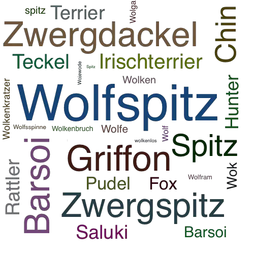 Ein anderes Wort für Wolfspitz - Synonym Wolfspitz