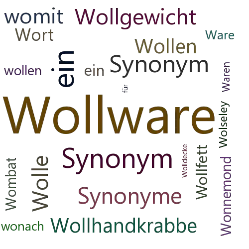 Ein anderes Wort für Wollwaren - Synonym Wollwaren