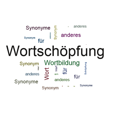 Ein anderes Wort für Wortschöpfung - Synonym Wortschöpfung