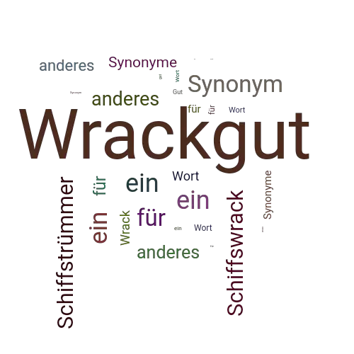Ein anderes Wort für Wrackgut - Synonym Wrackgut
