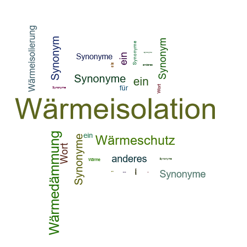 Ein anderes Wort für Wärmeisolation - Synonym Wärmeisolation