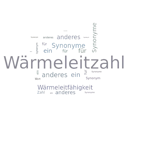 Ein anderes Wort für Wärmeleitzahl - Synonym Wärmeleitzahl