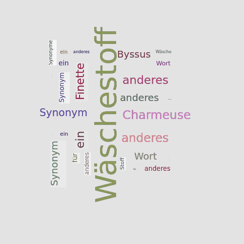 Ein anderes Wort für Wäschestoff - Synonym Wäschestoff