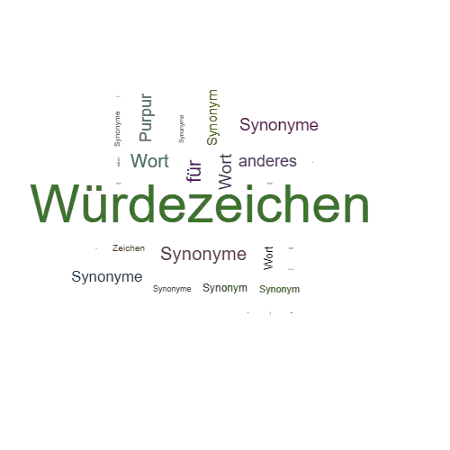 Ein anderes Wort für Würdezeichen - Synonym Würdezeichen