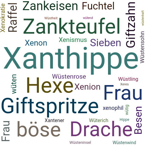 Ein anderes Wort für Xanthippe - Synonym Xanthippe