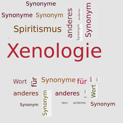 Ein anderes Wort für Xenologie - Synonym Xenologie