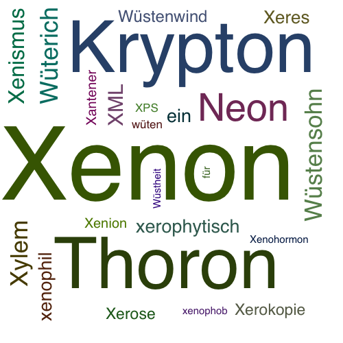 Ein anderes Wort für Xenon - Synonym Xenon