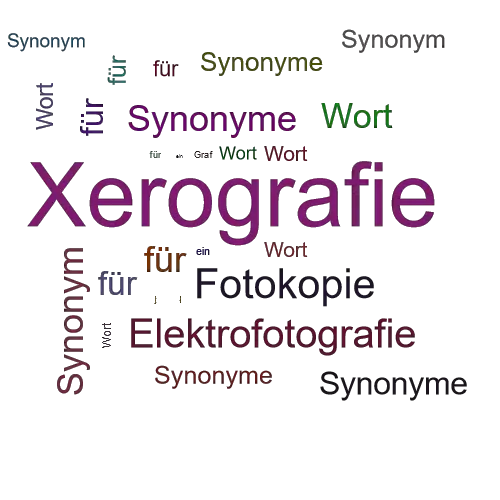 Ein anderes Wort für Xerografie - Synonym Xerografie