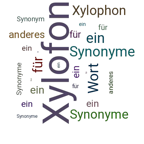 Ein anderes Wort für Xylofon - Synonym Xylofon